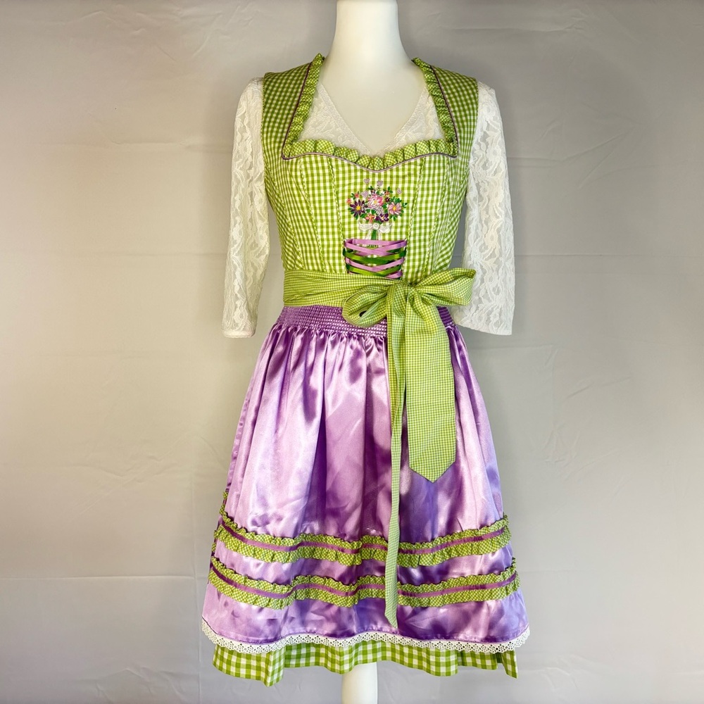Authentic German Dirndl Set Country Line ~ Size 10 US – Elegant Oktoberfest